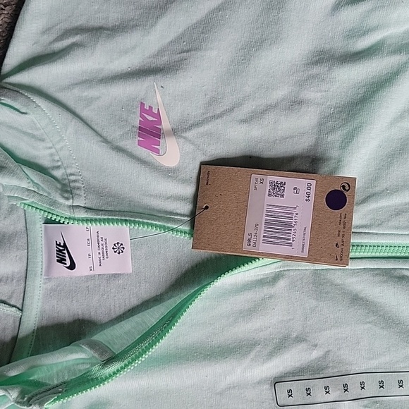 NIKE - Girls Full-Zip Jersey Hoodie - Picture 2 of 3